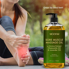 100% Pure Natural Organic Lavender Relaxing Anti Cellulite Body Massage Oil.