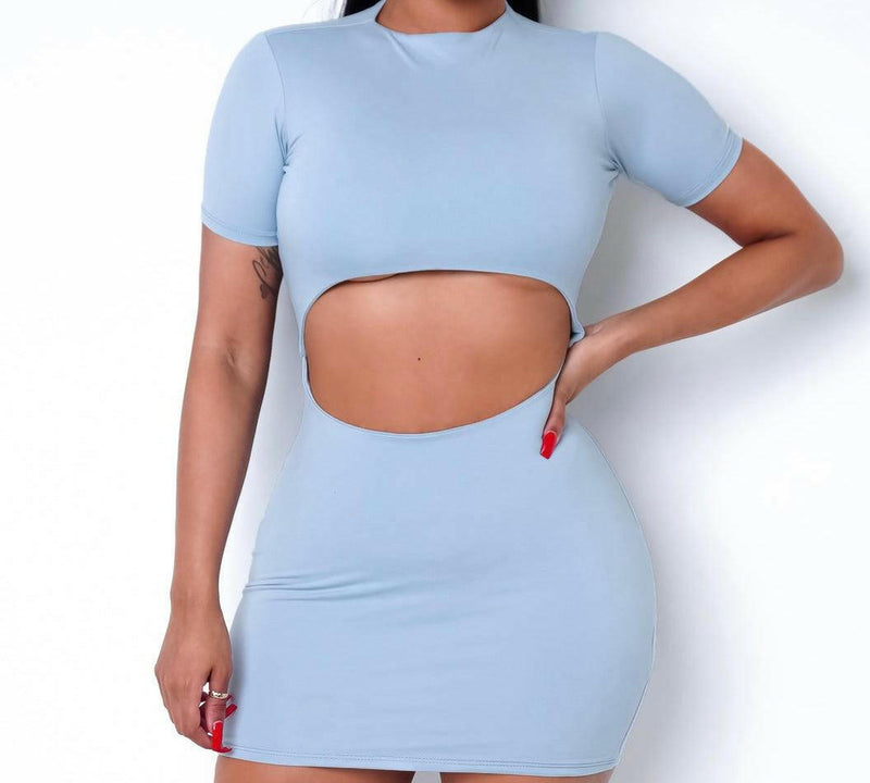 Baby blue mini dress - Jey Boutique LLC