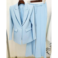 Blazer Pantsuits Two Piece Set - Jey Boutique LLC