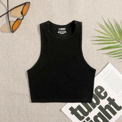 Crop Top Solid Basic Tank Top - Jey Boutique LLC