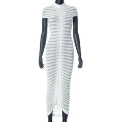 Famous Knitted Longa length Dress Elegant - Jey Boutique LLC