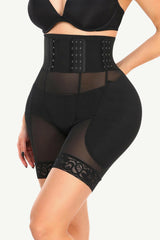 Full Size Breathable Lace Trim Shaping Shorts - Jey Boutique LLC