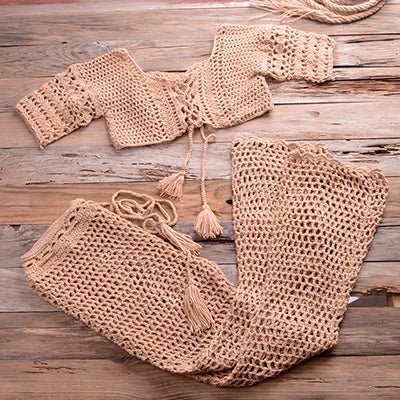 Handmade Crochet Bikini Cover-up/Beachwear.