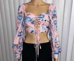 Jey B High fashion floral print blouse - Jey Boutique LLC
