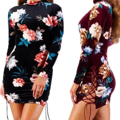 Jey B Velvet floral dress - Jey Boutique LLC