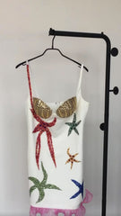 Restock! High Quality Starfish Bandage Dress
