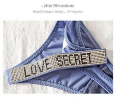 Rhinestone panties.