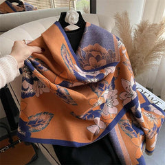 Thick Poncho Luxury Shawl and Wrap Cashmere Pashmina Scarves.